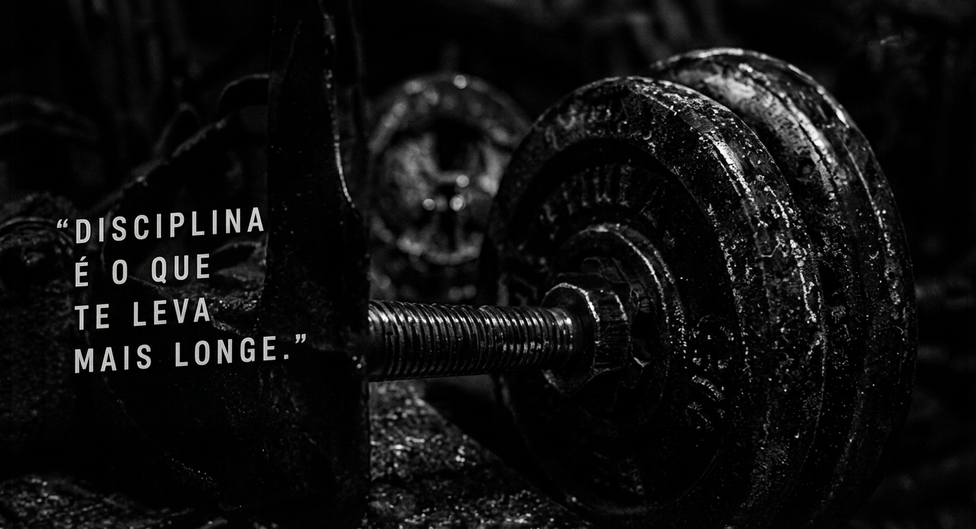 Alter com a mensagem sobre treino e disciplina